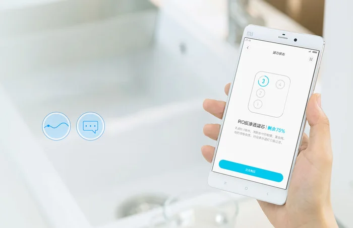 Оригинальный очиститель воды Xiaomi Mi предварительно установленный фильтр с