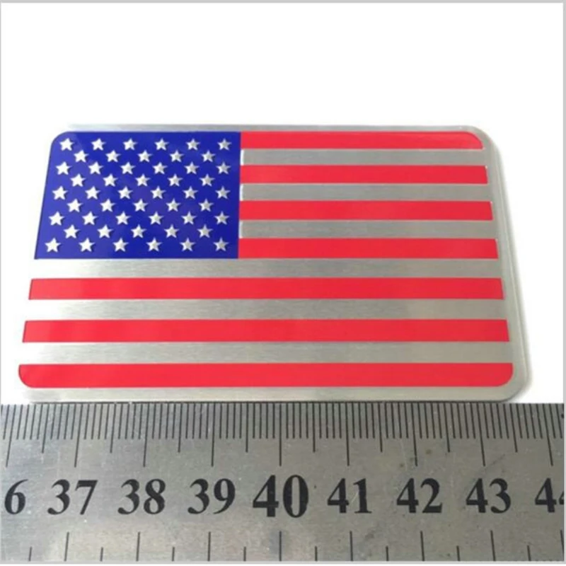 2018 New 3D Metal USA United States American Flag Map Pattern Decal Emblem Car truck auto US flag emblem sticker | Автомобили и