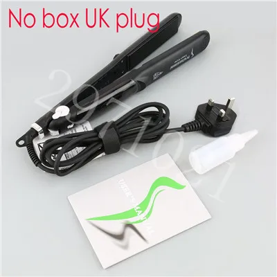 UKplug no box Профессиональный керамический паровой выпрямитель для волос 450F с аргановым маслом, паровой утюжок, керамический паровой быстрый нагрев - Цвет: UKplug no box