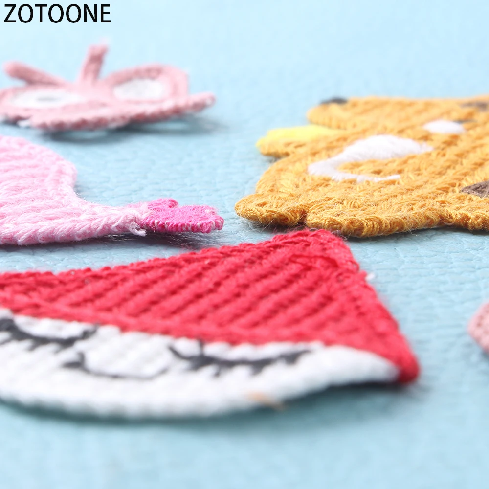 ZOTOONE разноцветные технические наклейки на одежду плетеные нашивки для одежды