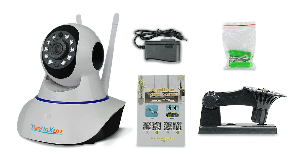 Tiananxun wifi камера 1080P Домашняя безопасность беспроводная ip-камера Wi-Fi CCTV наблюдения sd-карта видео запись Детский Монитор yoosee