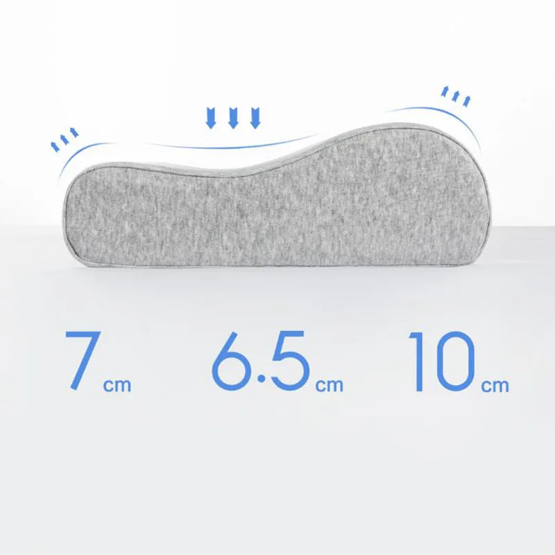 Оригинальная Подушка Xiaomi для защиты шеи удобная подушка с высокой и низкой