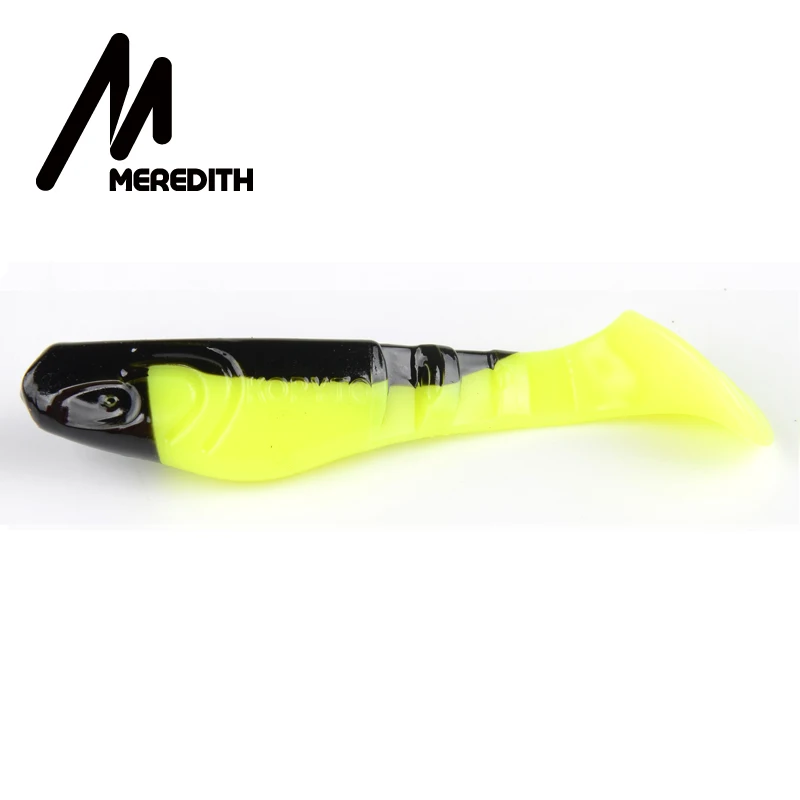 Силиконовые приманки для рыбалки MEREDITH, Релакс, копыто, 8,5 см, 6,8 г, 8 шт. в наборе, 3 снасти для хищников, мягкие пластиковые джиг-головки, приманки для ловли щуки - Цвет: F