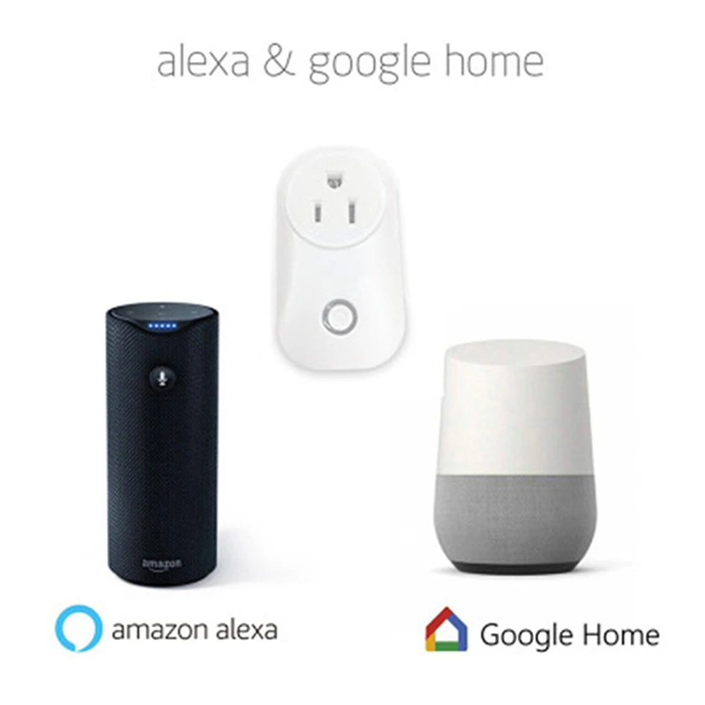2018 Geekbes творческий белый США Plug Смарт Wi-Fi Разъем дистанционного голос Управление