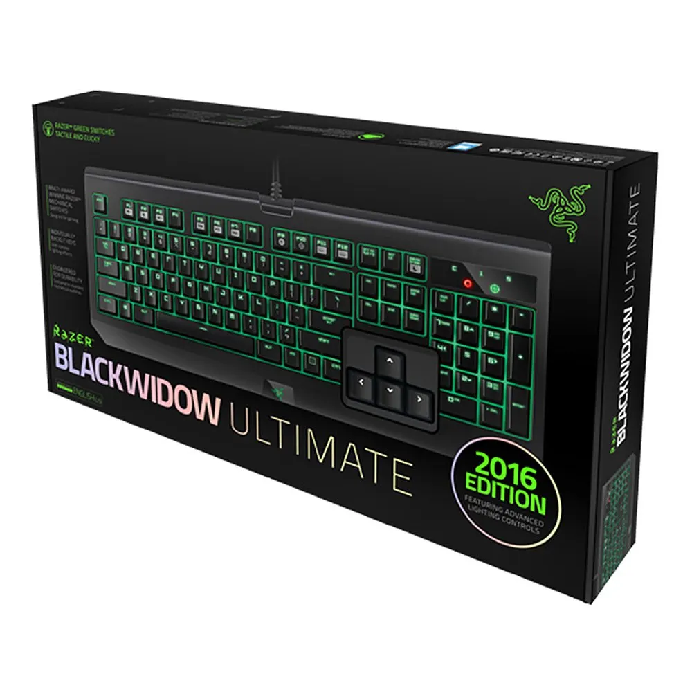 Оригинальный razer Blackwidow Ultimate 2016 Проводная игровая клавиатура с подсветкой
