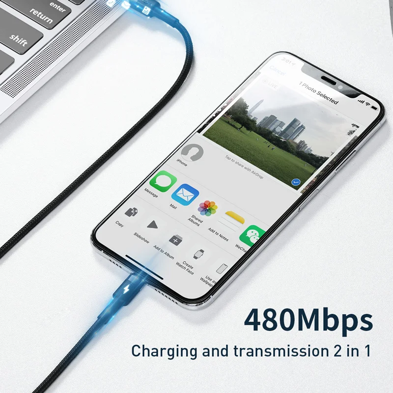 Baseus usb type-C-USB кабель для iPhone 11 Pro Max 18 Вт PD быстрое зарядное устройство type-c USB C кабель для iPhone Xs Max шнур для передачи данных