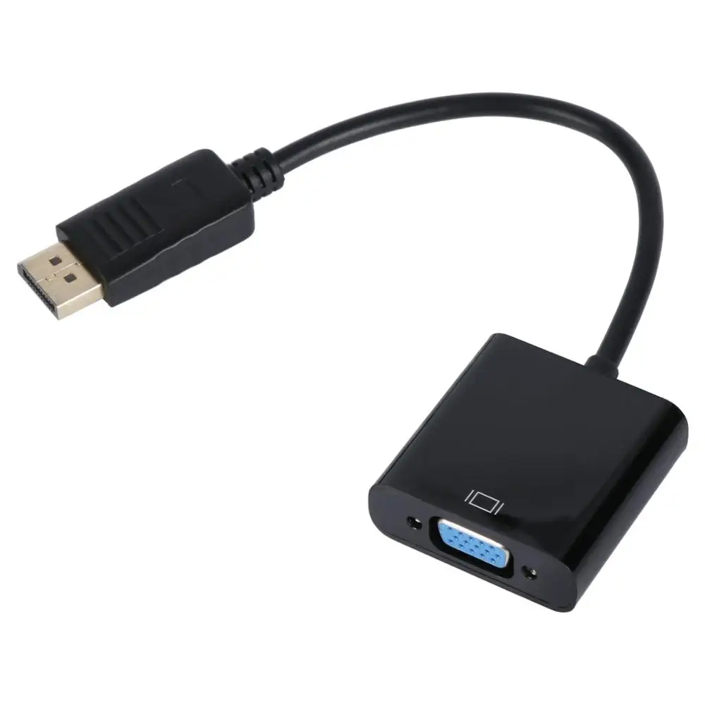 Кабель-переходник 1080p DP DisplayPort папа-VGA мама | Электроника