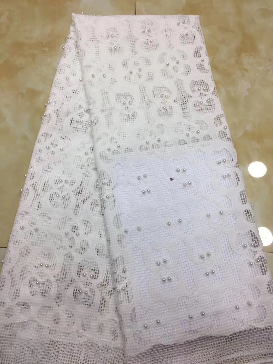 Кружевная ткань фиолетового цвета 5 ярдов африканская кружевная гипюр высокого