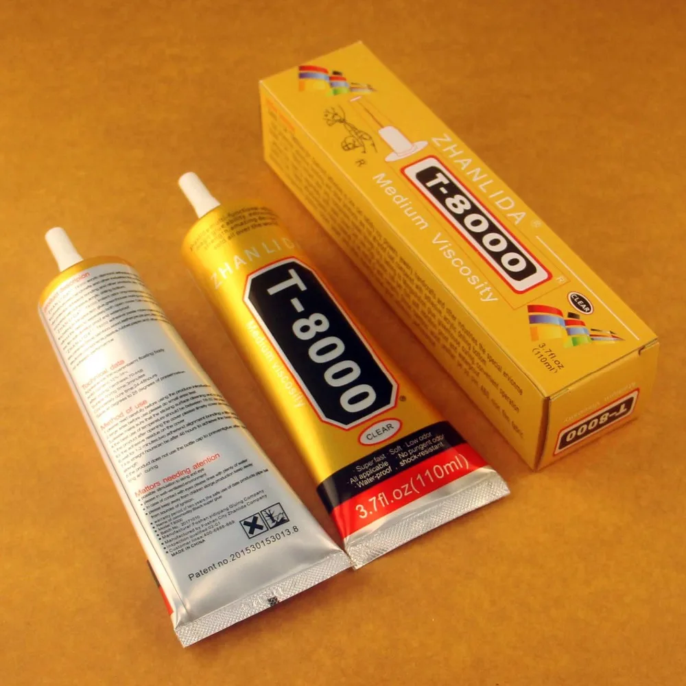 Wholesaler 5 Pcs T-8000 Glue 110ml Multi Purpose Adhesive Epoxy Resin Diy Crafts Glass Touch Screen Cell Phone Super glue T8000