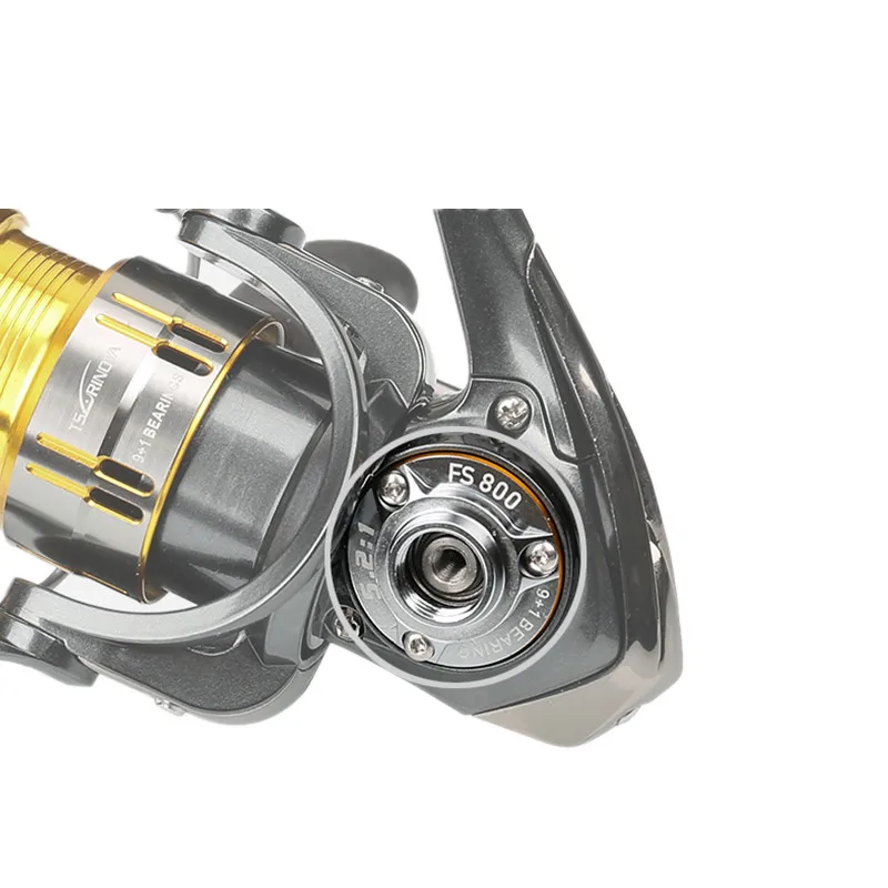 Tsurinoya FS 800/1000 металлическая катушка для спиннинга 9+ 1BB/5,2: 1/4 кг Carretes Pesca приманка для ловли рыбы Carretilha мулине