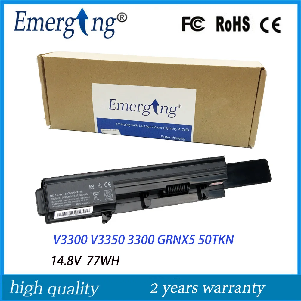 14 8 V 77Wh Новый аккумулятор для ноутбука Dell Vostro V3300 V3350 3300 GRNX5 50TKN P09S | Компьютеры и