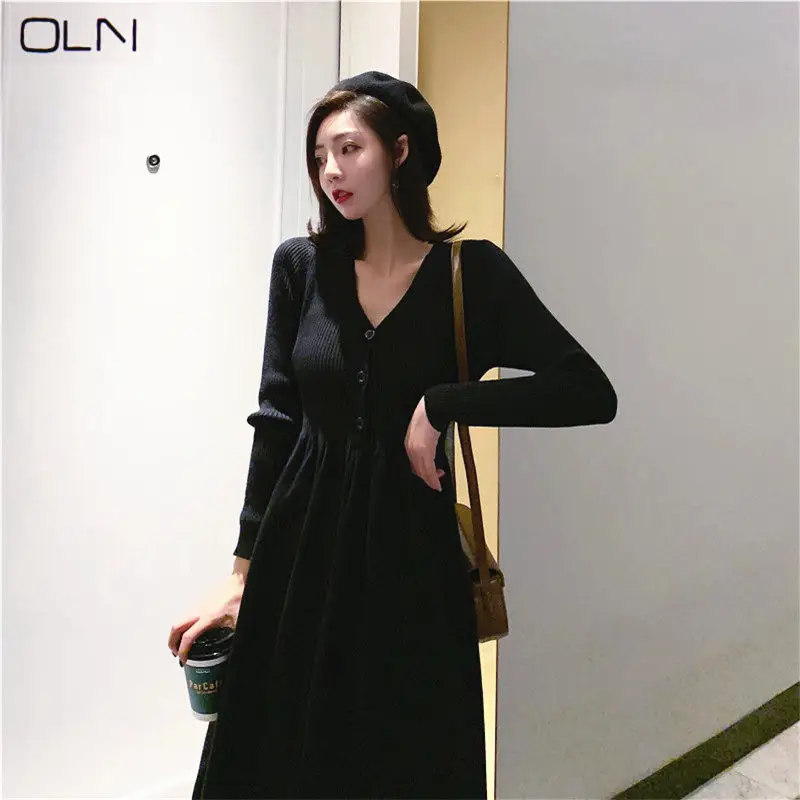 Корейское летнее платье Новое поступление модели OLN новинка 2019 облегающее Модное