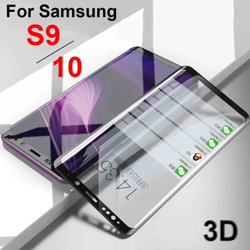 3D Защитное стекло для samsung S10 Samsumg Samsun Galaxy Gaxy Galax S9 Plus Lite светильник 9s 10s S 9 10 закаленное Tremp Pelicula