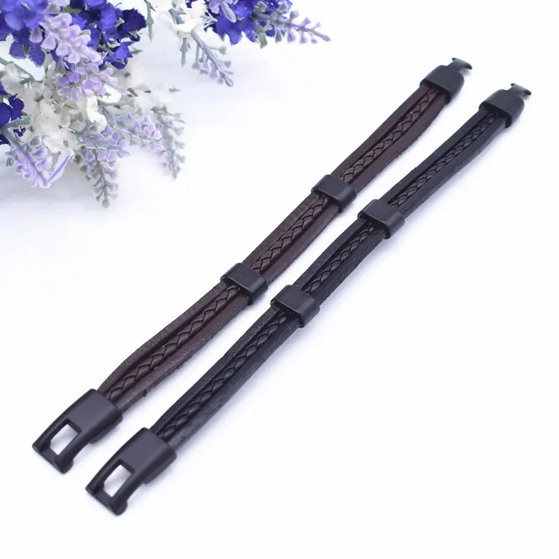 Новый дизайн 2017 индивидуальный плетеный шнур и браслет из натуральной кожи