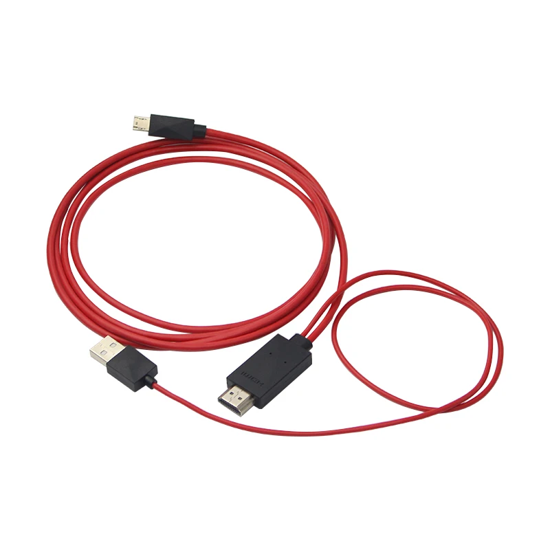 1.8 M 5Pin MHL Micro USB to HDMI Converter 1080P HD TV Cable Adapter for Samsung Galaxy Note3 Android Cell Phone Tablet |