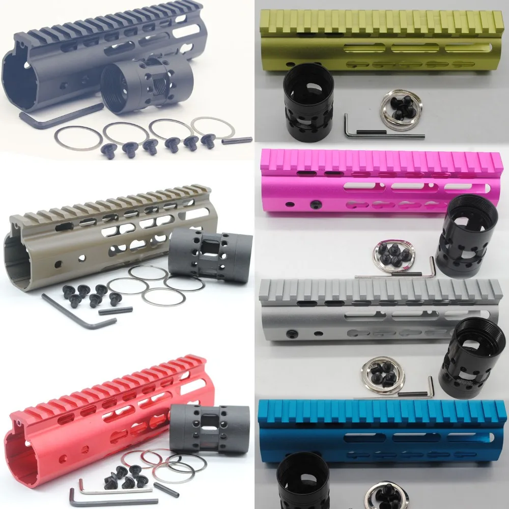 TriRock " дюймовая длина Keymod Handguard Rail Slim Free Float Picatinny система крепления подходит для винтовки 223/5,56 7 цветов