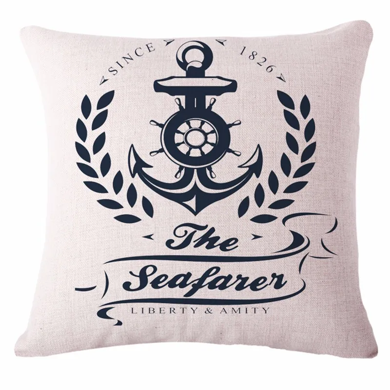 Современные домашние декоративные диванные подушки наволочка для морской