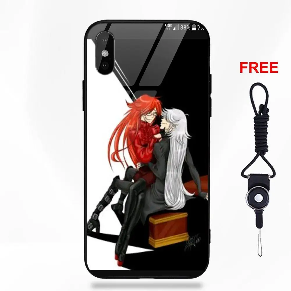 Vvcqod Kuroshitsuji Black Butler Грелль Сатклифф для Apple IPhone X XS Max XR 5 5C 5S SE 6 S 7 8 плюс | Мобильные