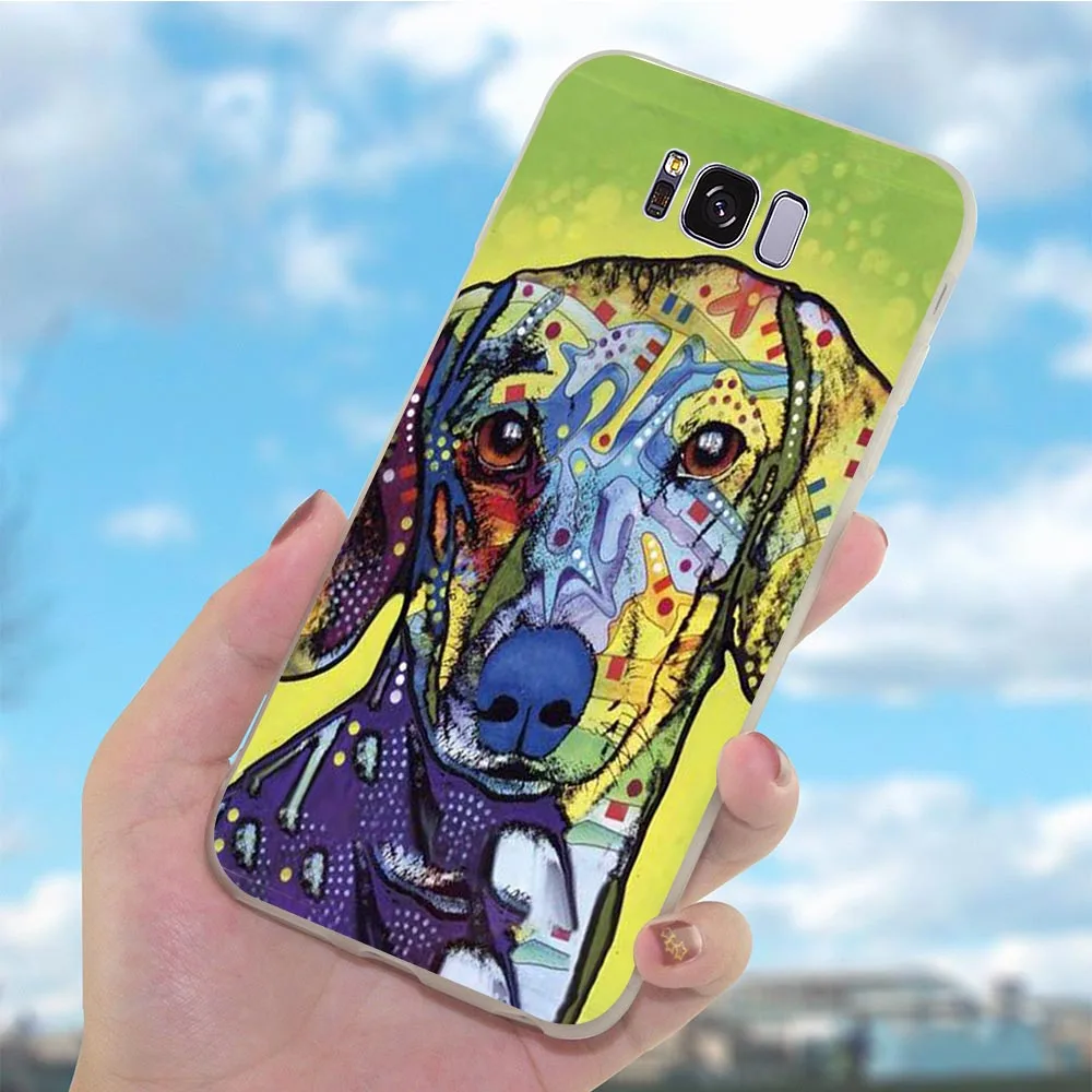 Милые Чехлы для телефона Doberman Dog чехлы Galaxy Samsung S9 Plus чехол S10e M10 M20 M30 S7 Edge S6 S8 S10 Note 8 10