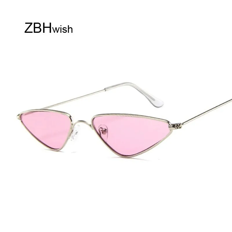 2020 Pink Women Cat Eye Sunglasses Cute Sexy Brand Designer Summer Retro Small Frame Black Red Cateye Sun Glasses