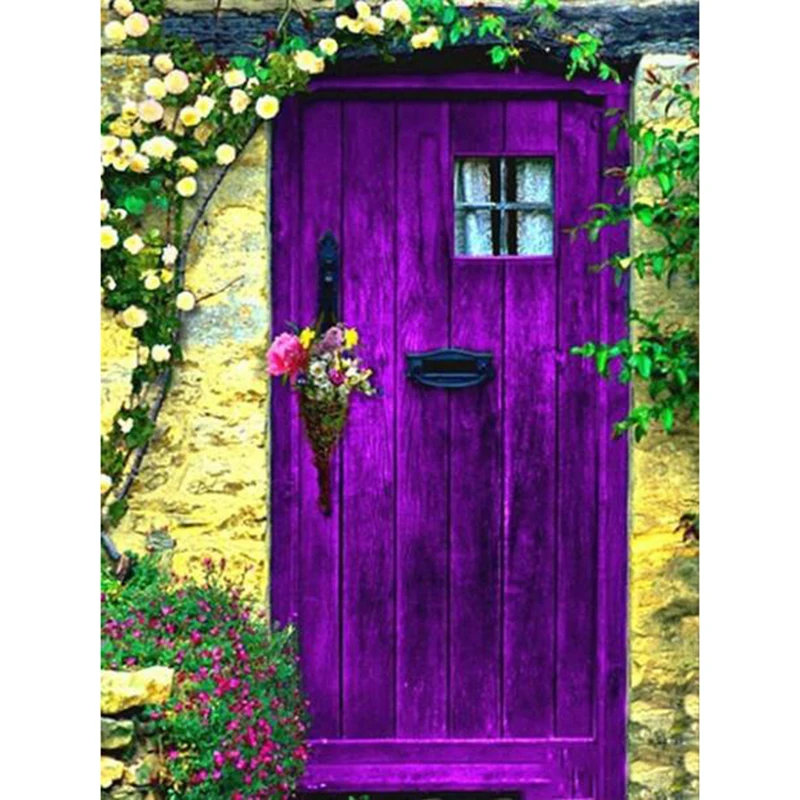 

new Diamond Painting Landscape Full Square Diamond Embroidery Door 5D DIY Mosaic Flower Picture Of Rhinestone Decor Home ll067