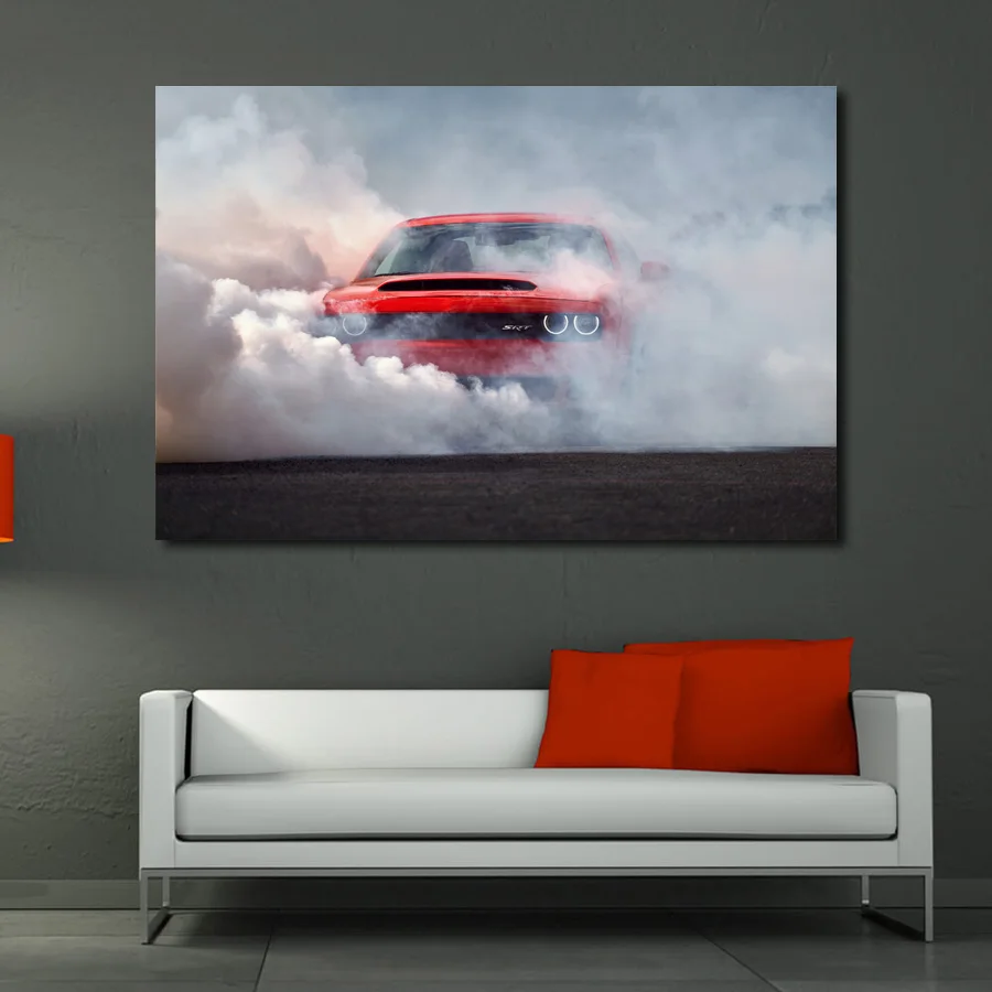 Транспортные средства Challenger SRT демон машинкой настенный художественный постер