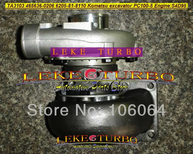 Турбокомпрессор TA3103 465636 0206 6205 81 8110 6205818110 для экскаватора Komatsu PC100 5 PC120 S4D95|turbocharger| |