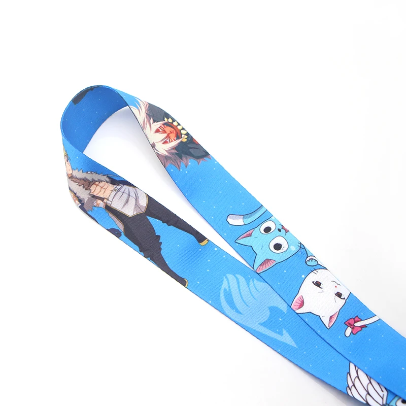 

Homegaga FAIRY TAIL Silicone movie neck lanyards for keys glasses card holder bead keychain phones cameras webbing ribbon D1903