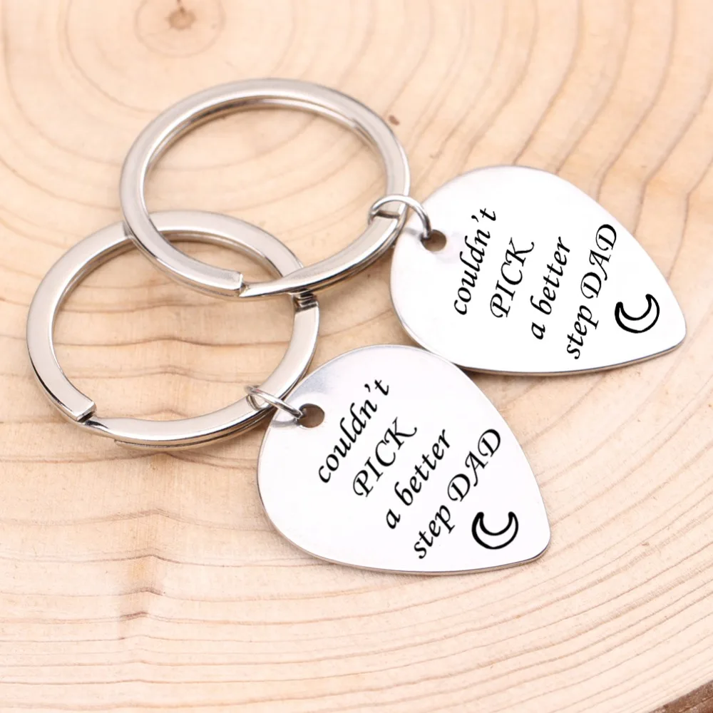 Key Chain&quotCouldn't Pick A Better Step Dad&quotFather's Day Gift For Dad Chain Keepsake To Guitar Keyring 3 Colors | Украшения и