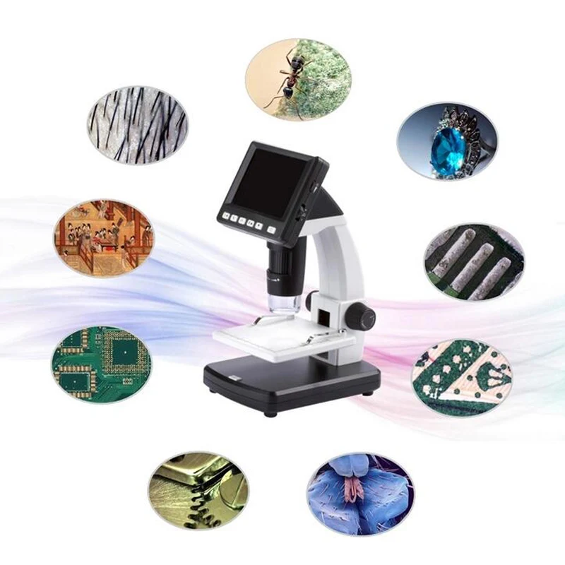 Портативный цифровой ЖК микроскоп видео USB мегапиксельный 8 светодио дный камера