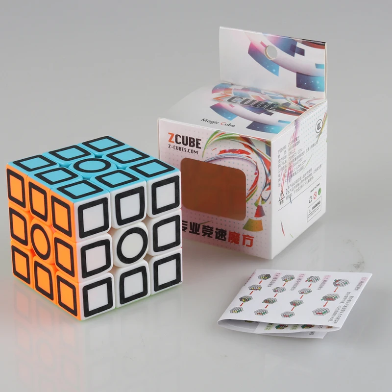 D FantiX Z cube полые углеродного волокна 3x3x3 головоломка куб профессиональный Twist с