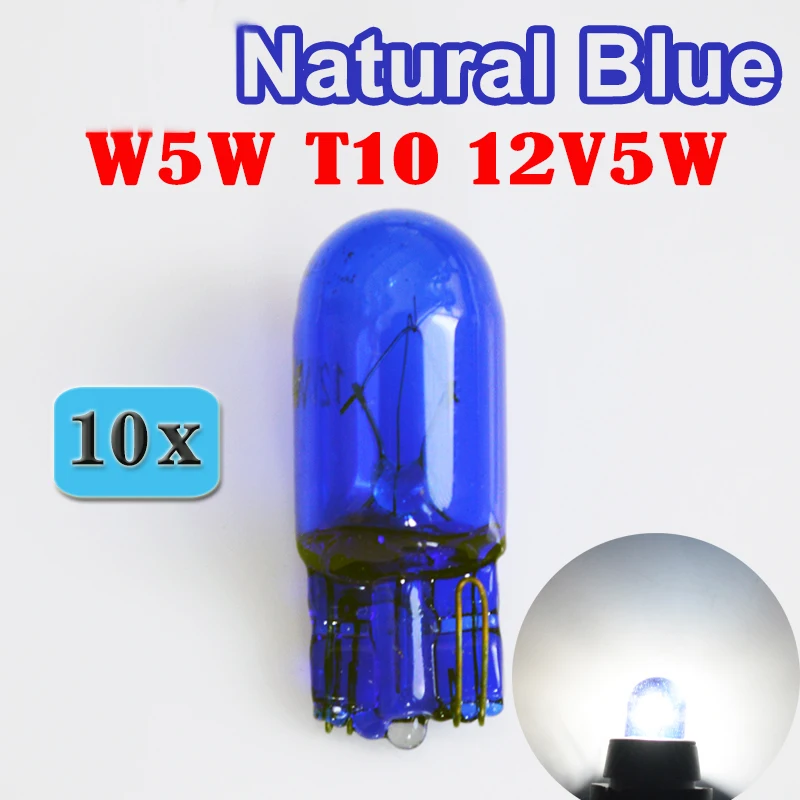 Flytop (10 шт./лот) 501 W5W XENON T10 стекло 12 В 5 Вт W2.1x9.5d Одиночная лампа накаливания