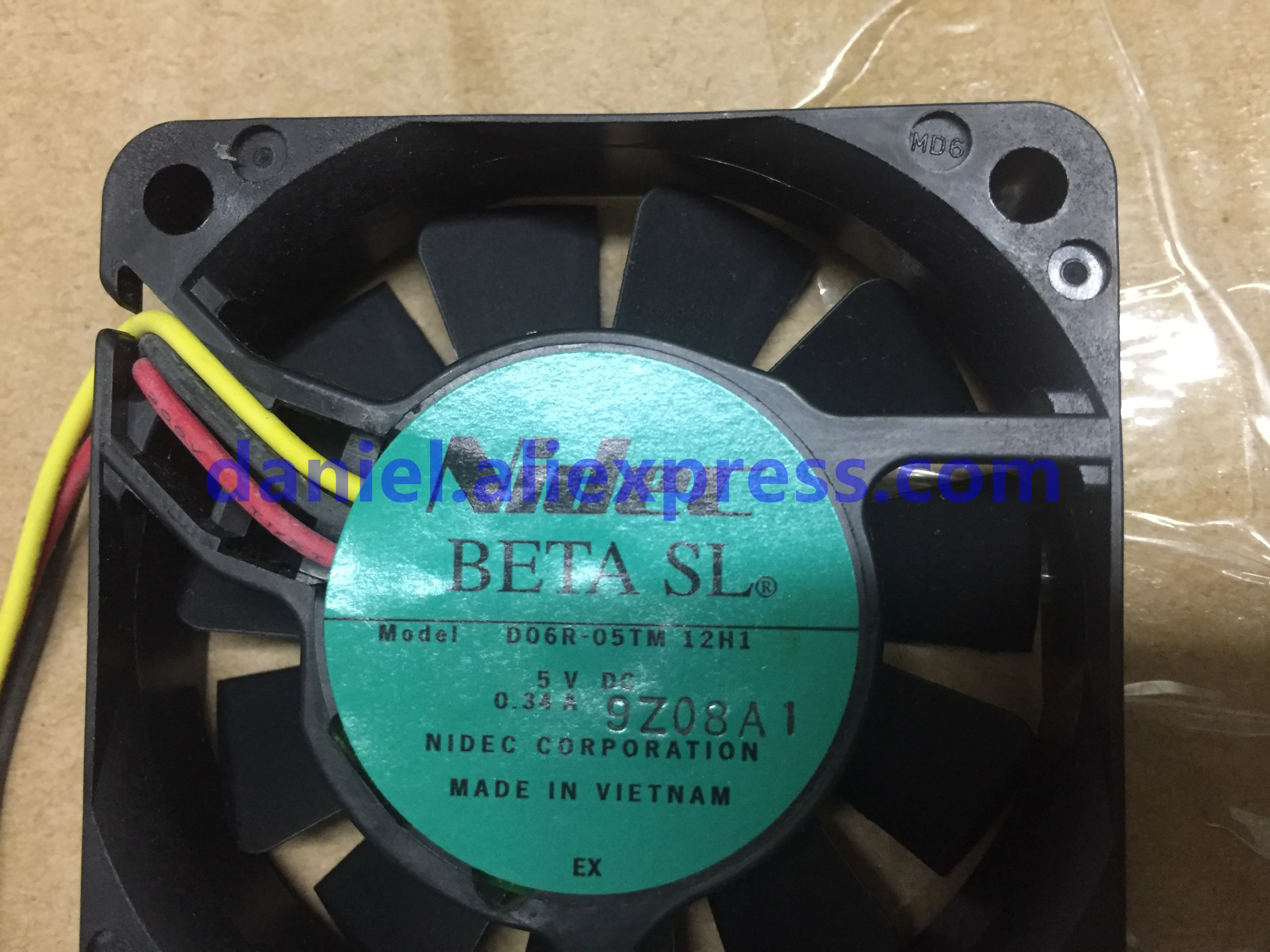 Шасси-вентилятор Nidec 6015 5 V 0.34A D06R-05TM 12H1 3-жильный гидравлический рассеивания тепла вентилятор