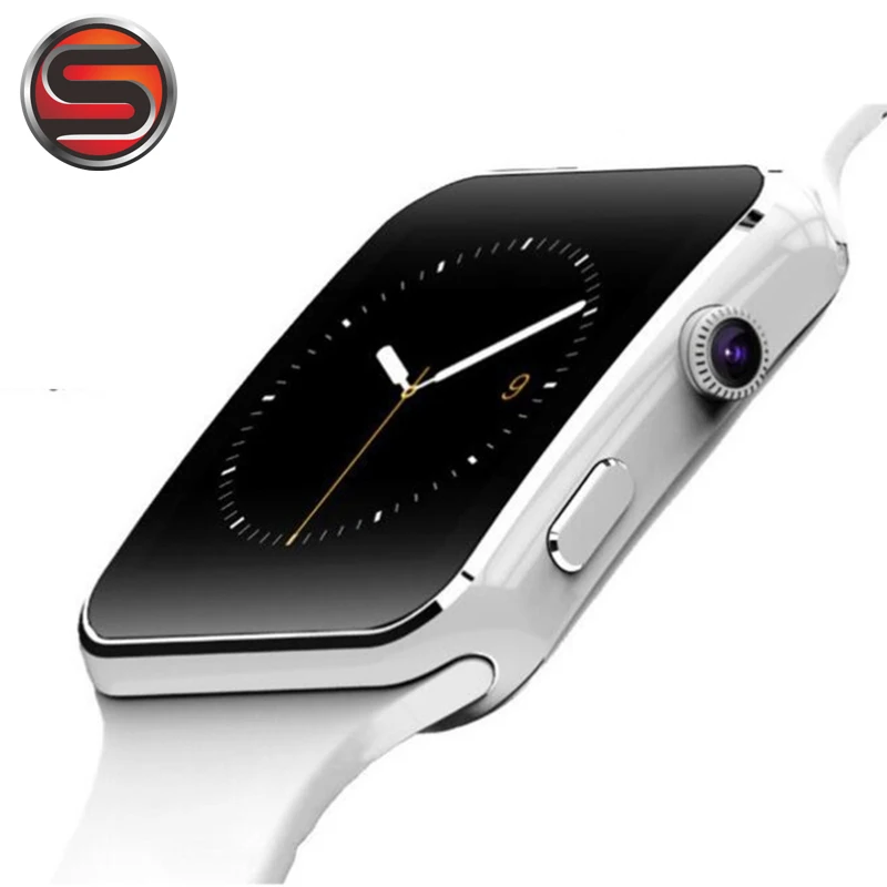 Смарт часы X6 с поддержкой SIM карты TF Bluetooth для iPhone Xiaomi телефонов на Android камерой