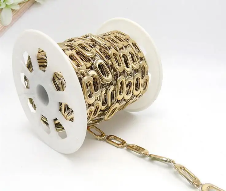 20 ярдов овальные бусины с кисточками отделка цепи УФ покрытием для шитья Apperal Bag