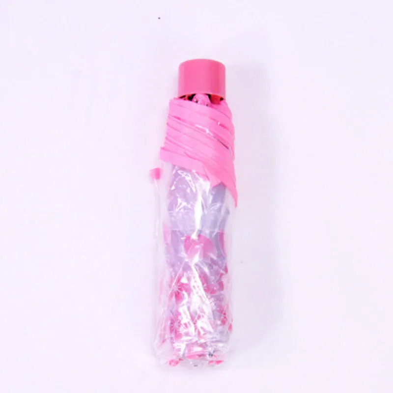 pink Романтический прозрачный зонтик, цветущая вишня трехслойный зонтик Женский Корейский Японский Вишневый Зонтик Арт свежий зонтик - Цвет: pink