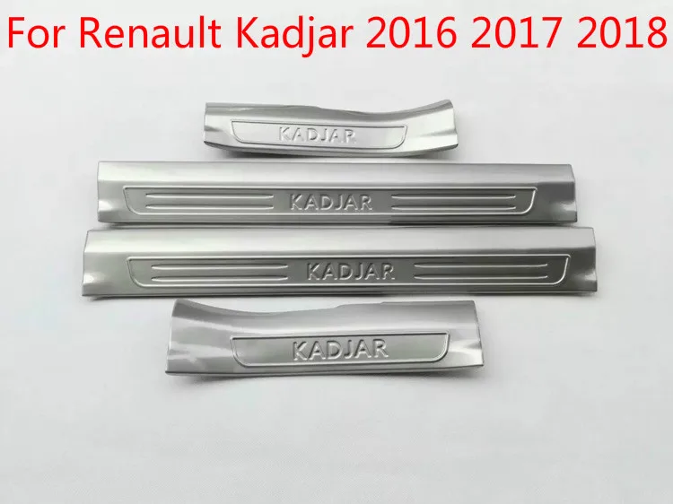 

For Renault Kadjar 2016 2017 2018 stainless steel built-in Interior Scuff Plate Door Sill car styling Accessories Car-styling