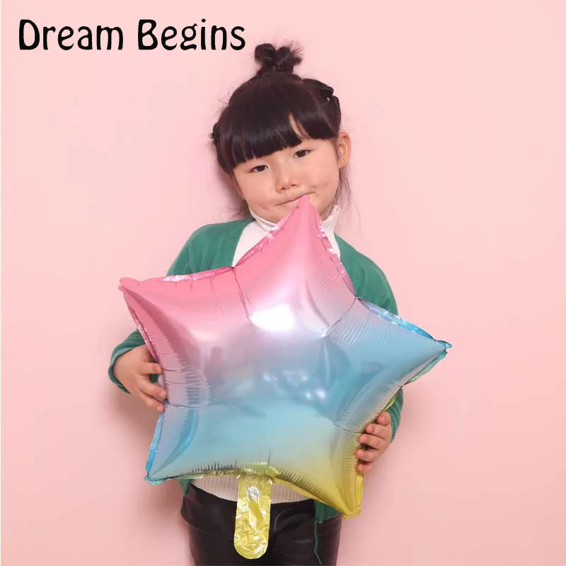 ДБ 2 шт. в партии градиентные радужные цвета круглые пентаграммы форме сердца