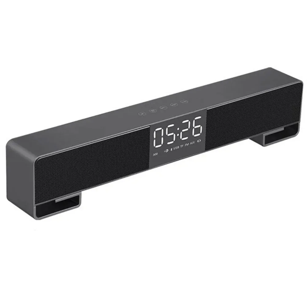ТВ Sound Bar стол будильник bluetooth динамики Поддержка ЖК дисплей Дисплей Hands free fm радио