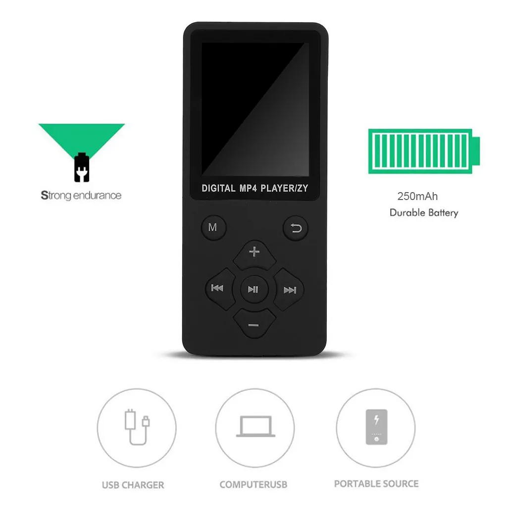 Плеер Bluetooth 4,2 Bluetooth MP3 Мини без потерь FM Радио Видео Портативный MP5 Walkman музыкальный плеер Прямая поставка