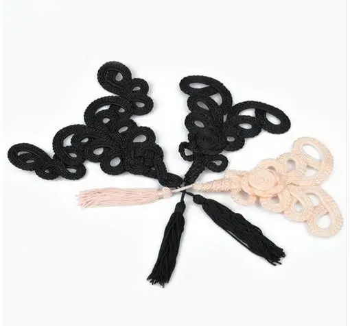 DoreenBeads, 1 пара, китайский узел, пуговицы ручной работы, узор в виде листьев, Cheongsam Tang, костюм для шитья, сделай сам, длиной около 14 см, 3 цвета
