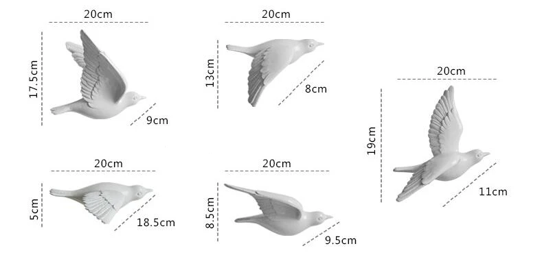 Европейский 3D резиновый голубь, настенные подвесные птицы, украшения для дома, гостиной, дивана, телевизора, фоновая настенная наклейка, настенные украшения