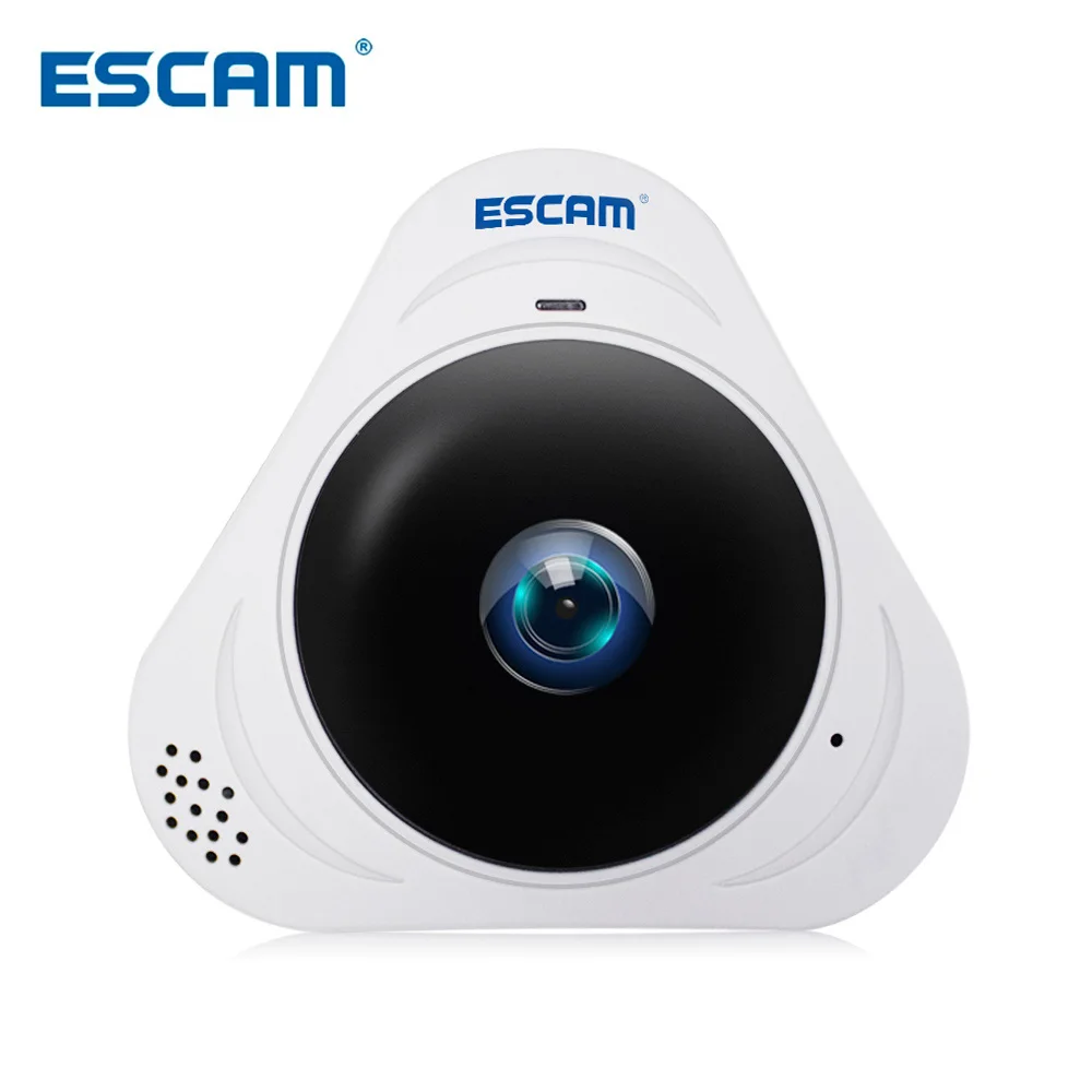 ESCAM Q8 IP камера 360 градусов панорамный WiFi 960P объектив рыбий глаз ИК Инфракрасная VR с
