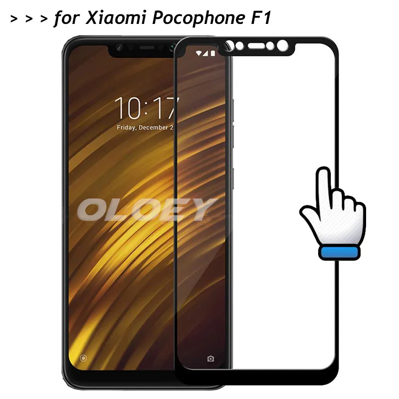 Для Xiaomi Pocophone F1 полное покрытие закаленное Стекло с уровнем твердости 9 H Экран
