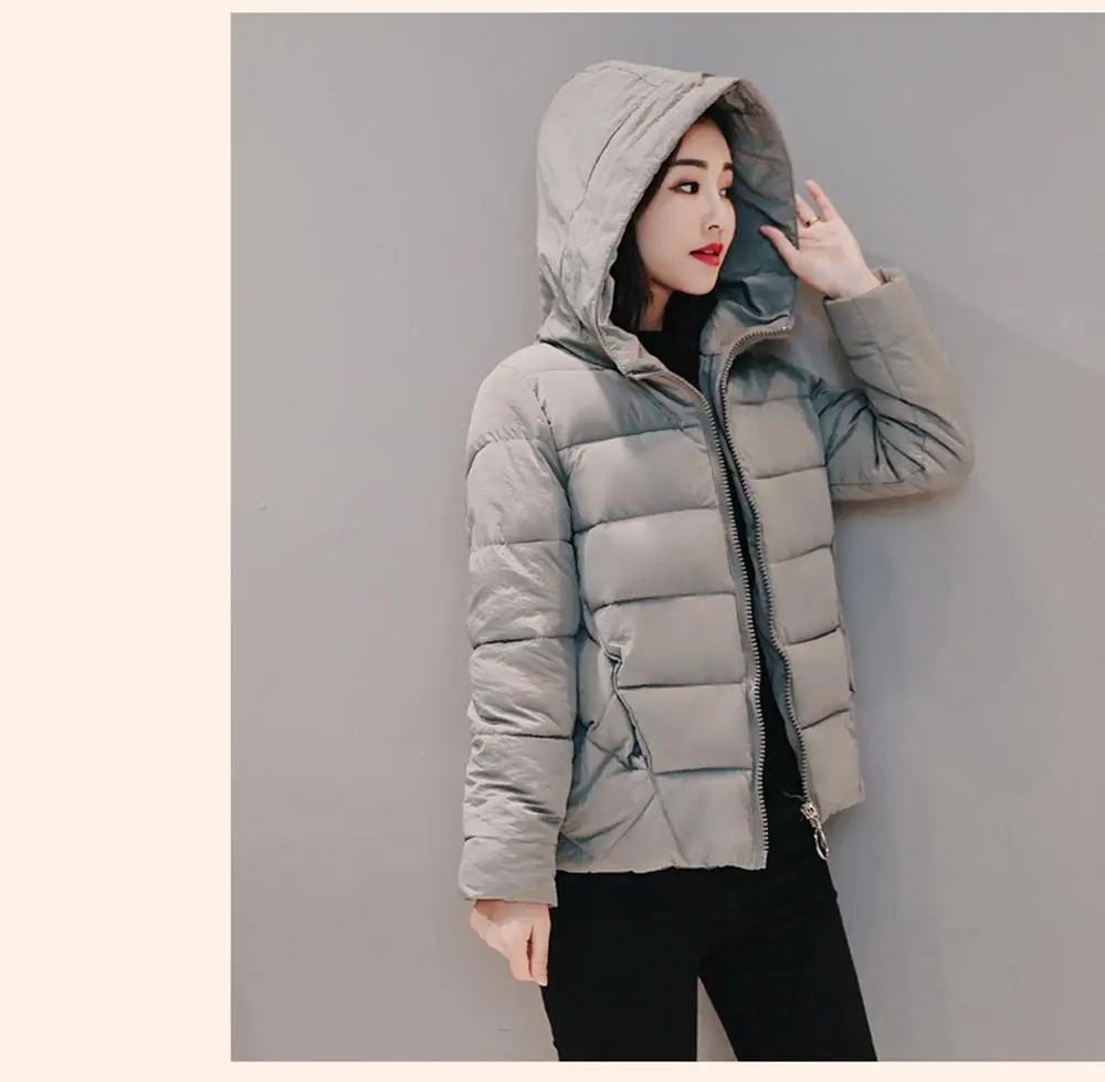 PinkyIsblack парка женские зимние пальто Короткие хлопковые повседневные куртки с капюшоном женские теплые зимние парки женские пальто женское пальто