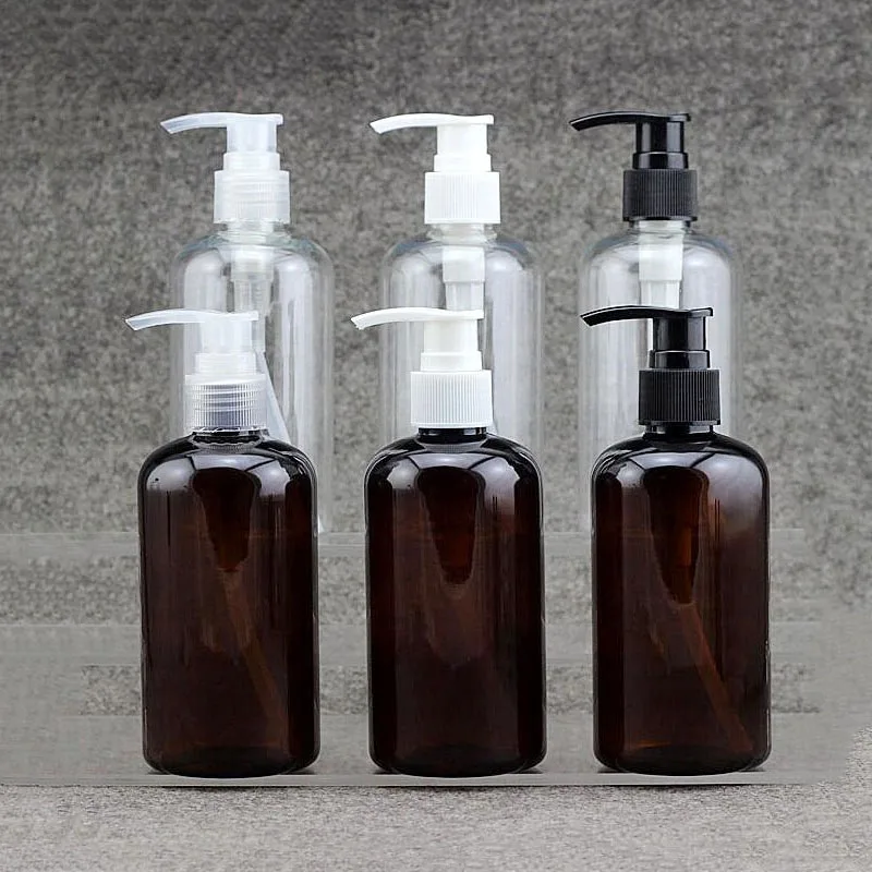 20pcs/lot 250ml PET Empty Shampoo Sub-bottling, Essential Oils Bottle, Amber Plastic Cosmetic Container, Lotion Pump Bottles
20pcs/lot 250ml PET Empty Shampoo Sub-bottling, Essential Oils Bottle, Amber Plastic Cosmetic Container, Lotion Pump Bottles