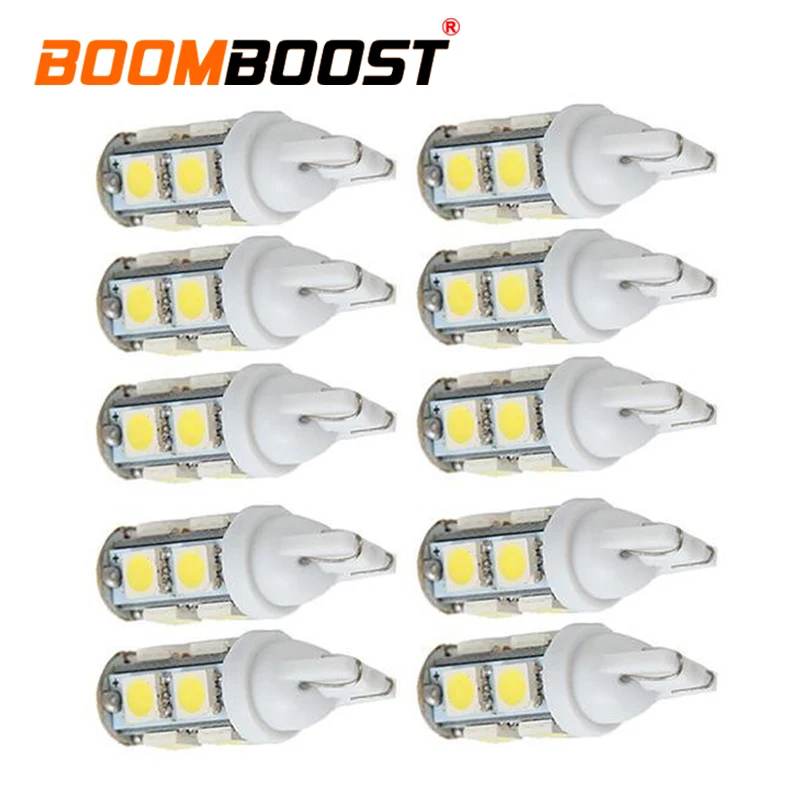 Новое поступление 10 шт. T10 9SMD 5050 Автомобильная ширина лампы безотказный 9
