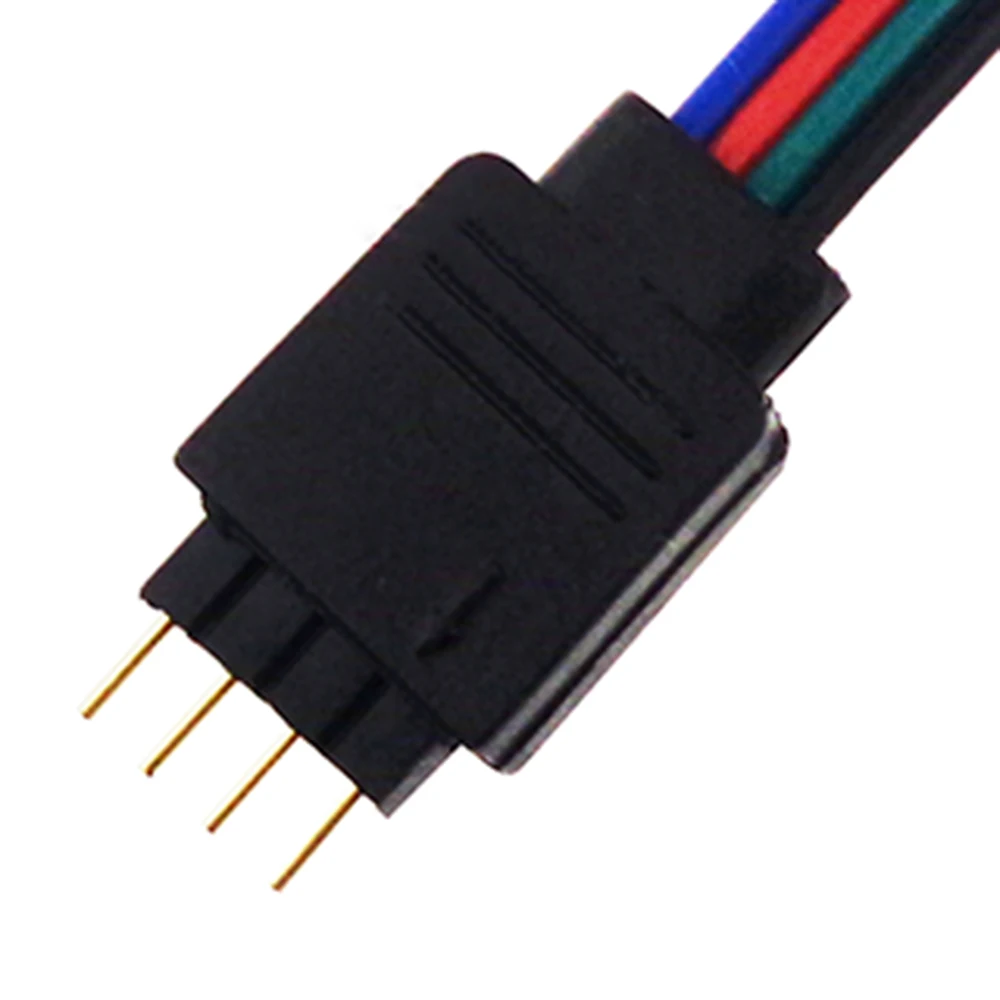 RGB 4 контактный Штекерный соединительный кабель провод для 5050 2835 3528 3014