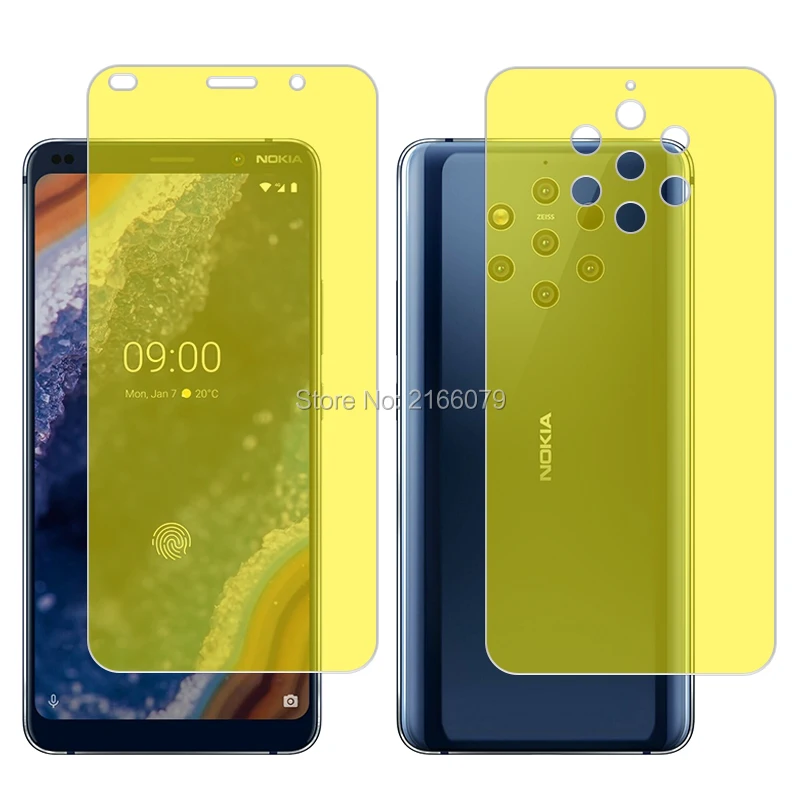 Для Nokia 9 PureView 5 99 &quotМягкий ТПУ Передняя Задняя задняя полная крышка протектор