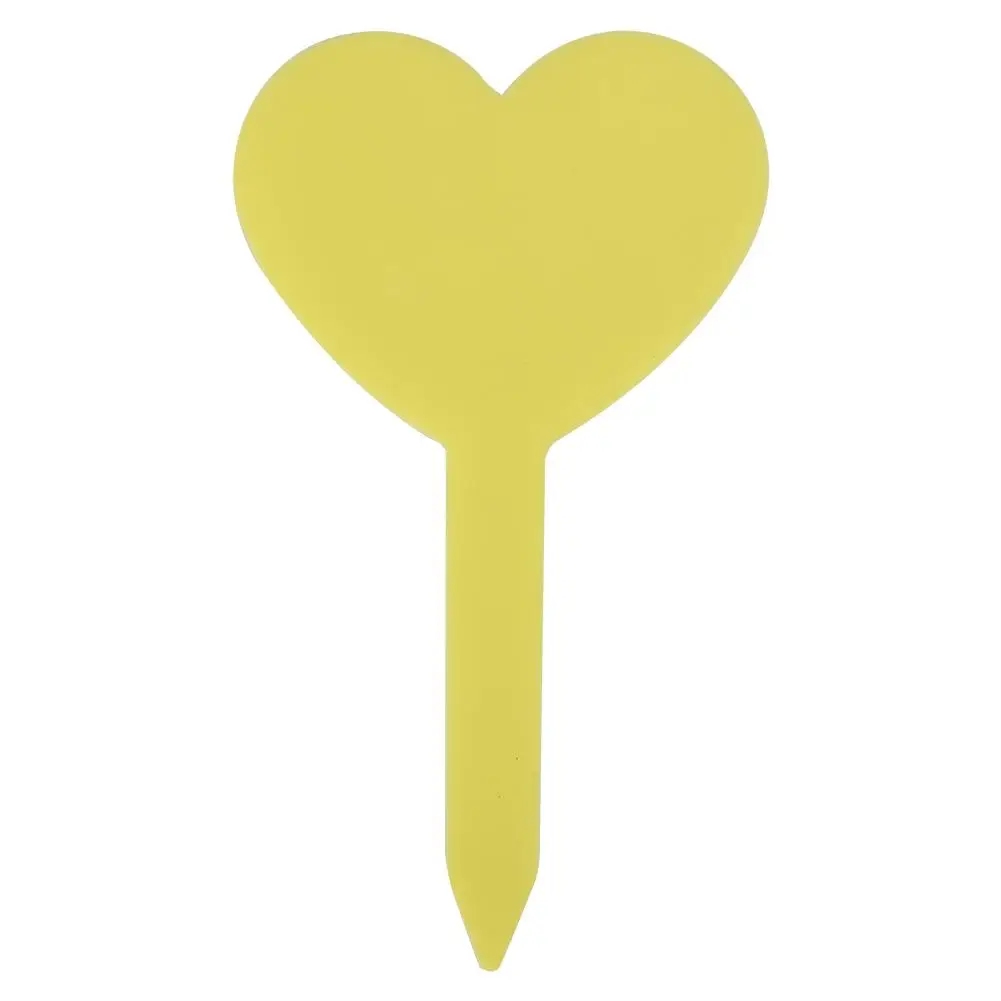100 шт цвета наклейки для садоводства Heart-shape ярлыки для растений ПВХ материал водостойкий прочный